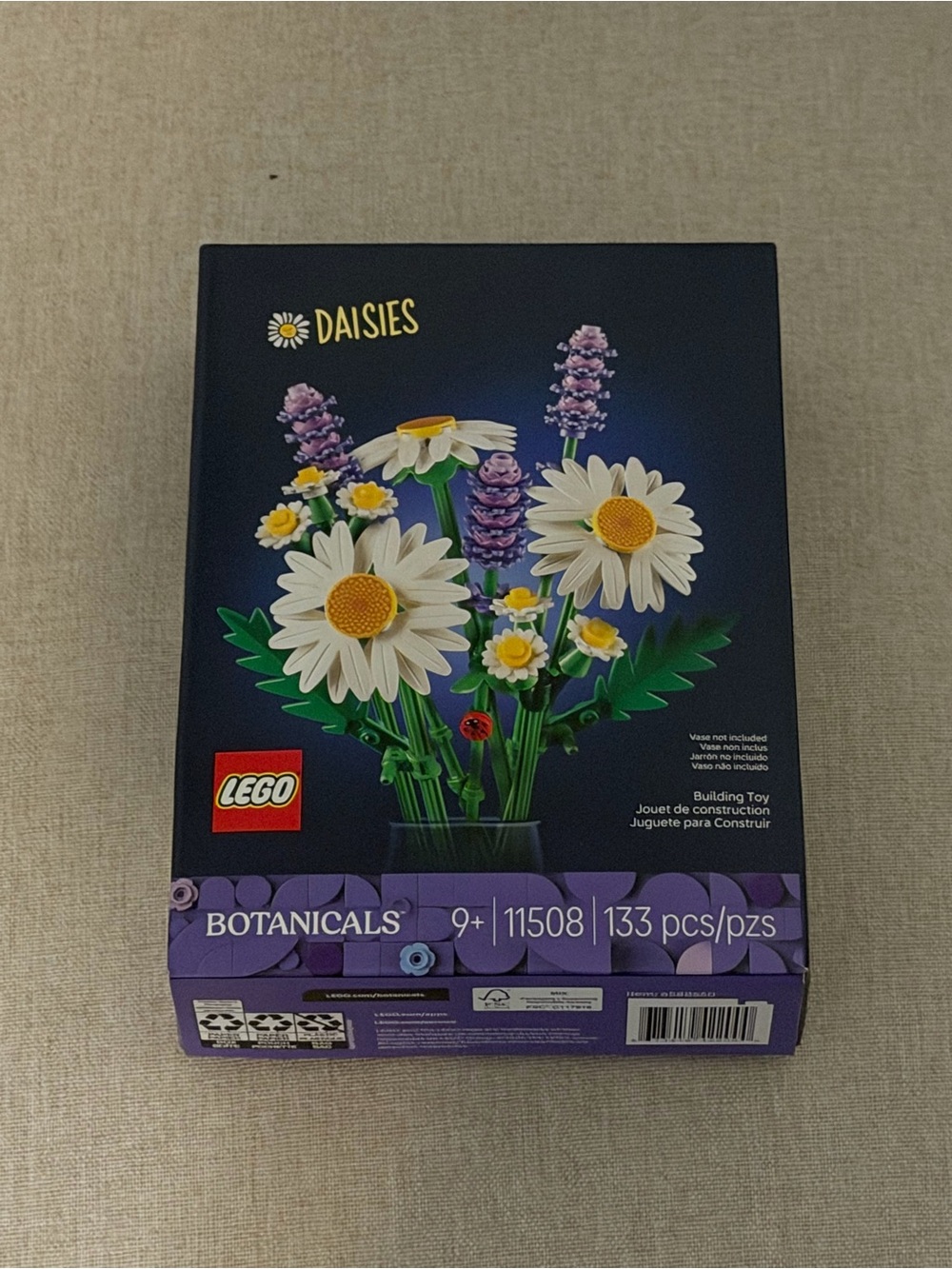 Lego Botanicals Daisies Set — White, Yellow & Purple Accents